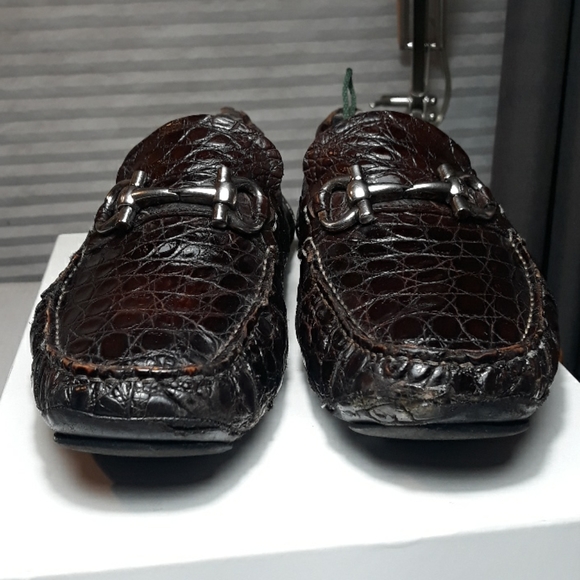 COPY - Salvatore Ferragamo brown crocodile Parigi loafers main image 11
